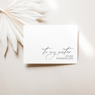 "À ma soeur le jour de mon mariage" Message Mariag