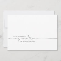 À Mes Parents Mariage Matin Message mignon