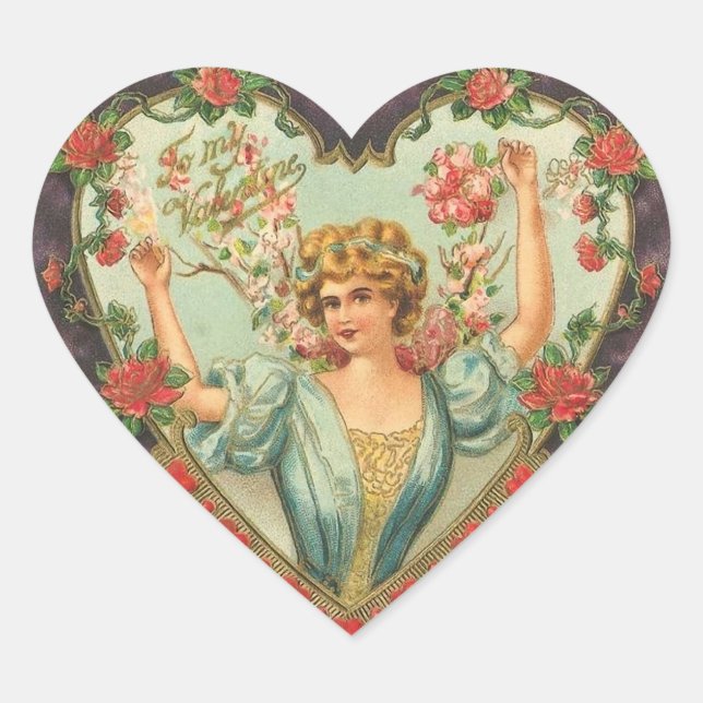 À mes stickers de coeur Valentine (Devant)
