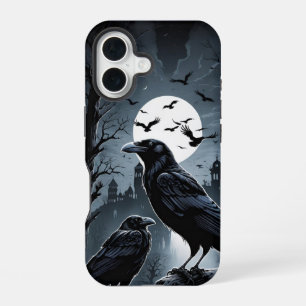 À minuit Moon Raven Iphone 16 coque