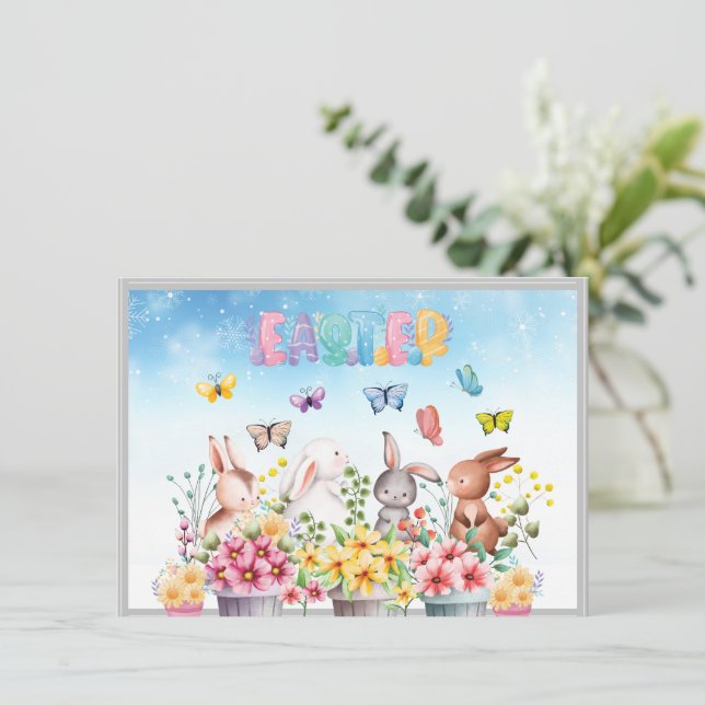 À mon ami le jour de Pâques Carte de vacances (Debout devant)