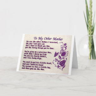 À Mon Autre Mère ; Merci