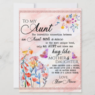 À Mon Cadeau Tante, Cadeau Papillon De La Nièce