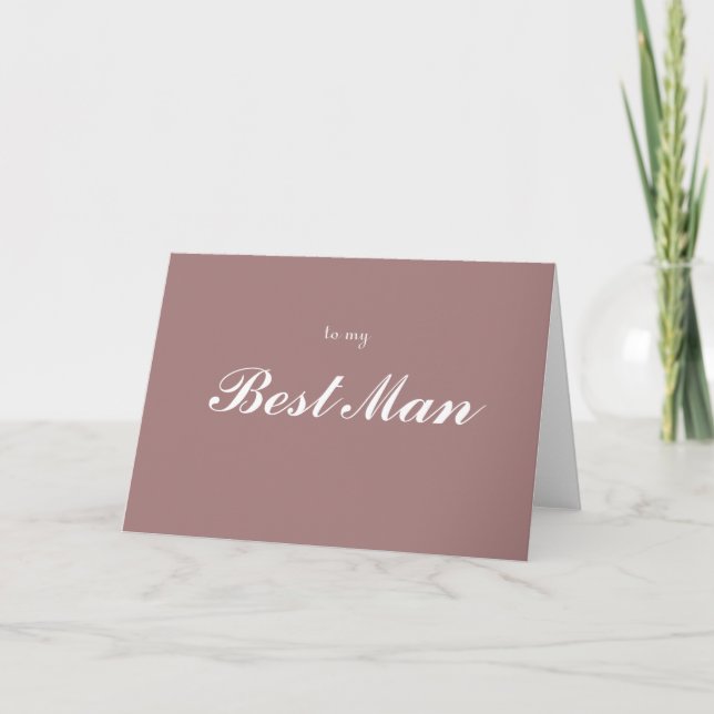 à mon Carte de remerciements Best Man (Devant)