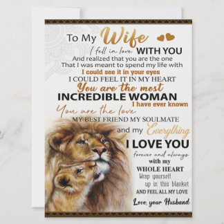 À Mon Don Lion Femme, L'Idée Cadeau Amour Femme An