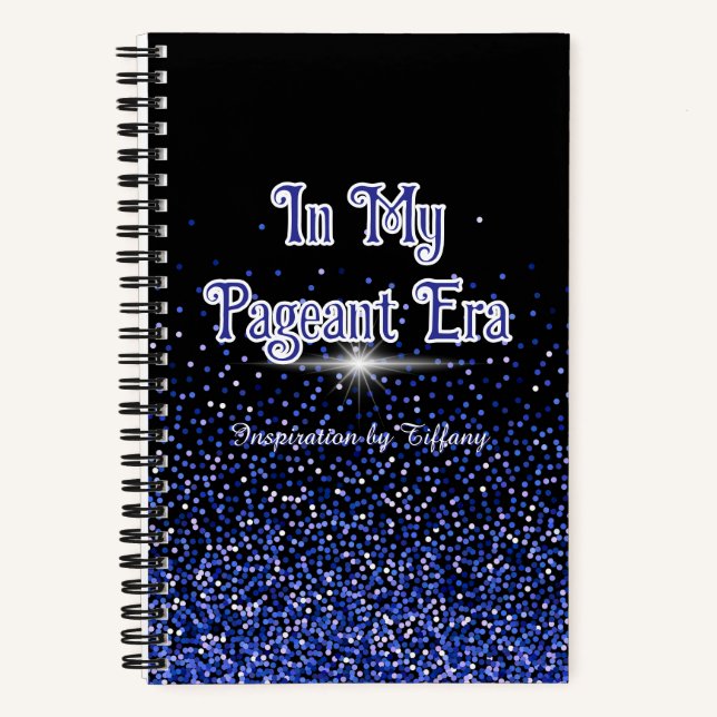 À mon ère de concours | Journal personnalisé bleu  (Recto)