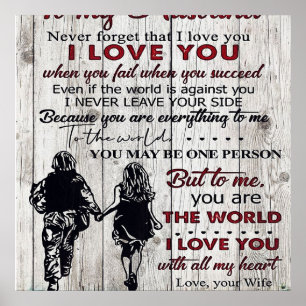 À mon mari Décoration familiale À ma famille