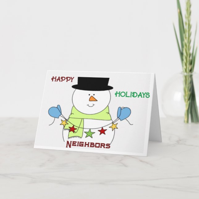 À MON OU NOTRE "VOISIN" à CHRISTMAS Carte de vacan (Devant)