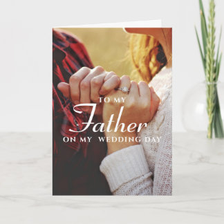 À Mon Père, Simple Carte Mariage Minimaliste