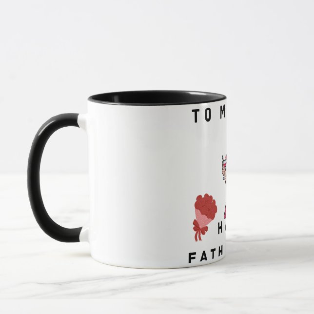 À mon Roi Drôle Fête des pères Mug (Gauche)