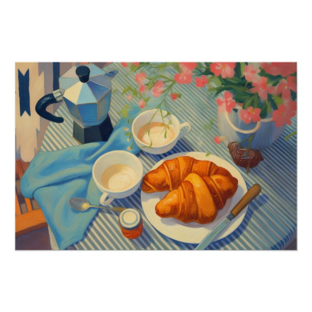 A Morning in Paris - Affiche originale de voyage (Devant)