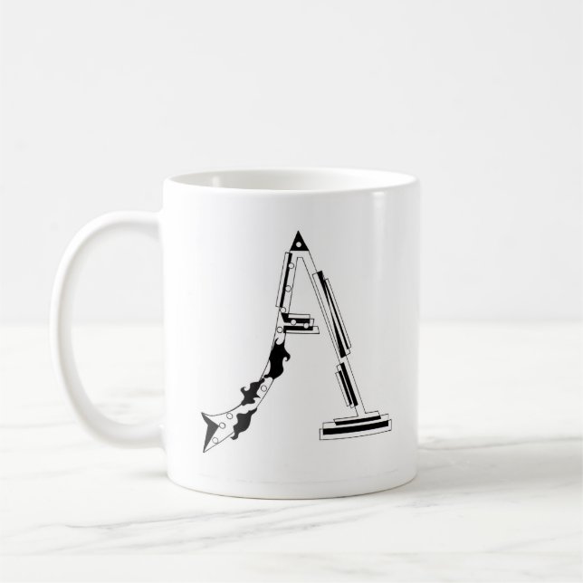 "A" Mug de café (Gauche)