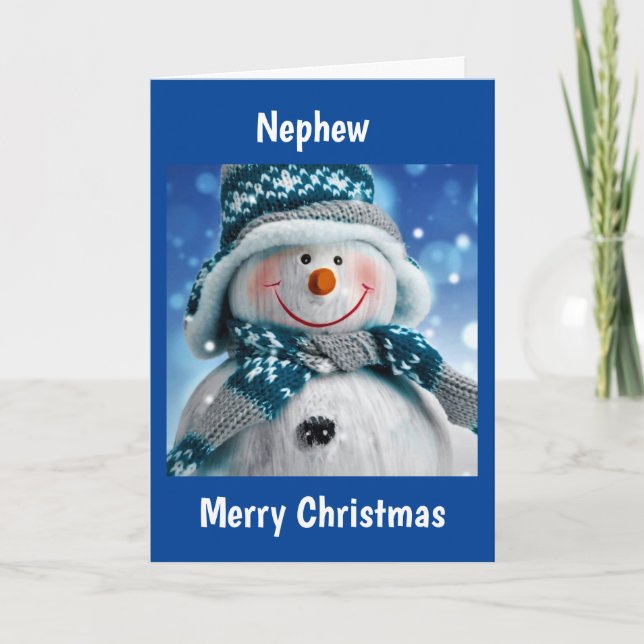 À **NEVEU** AMUSE-TOI À NOËL  CARTE DE VOEUX (Devant)