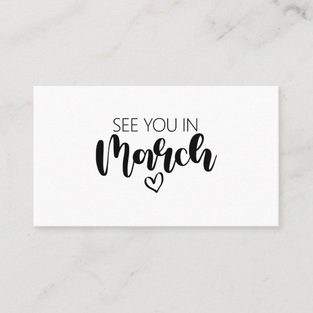 À Nous En Mars Faire-part De Grossesse (Devant)