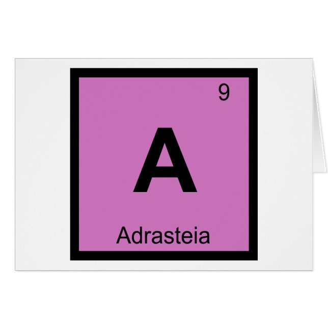 A - Nymphe Adrasteia Chimie Tableau Périodique Gre (Devant horizontal)