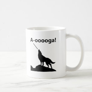 "A-OOOOOOGA !" Loup Funny Mug