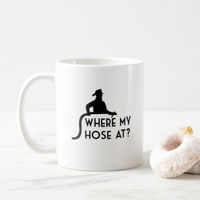 À où mon tuyau ? Tasse de café drôle de (Avec donut)