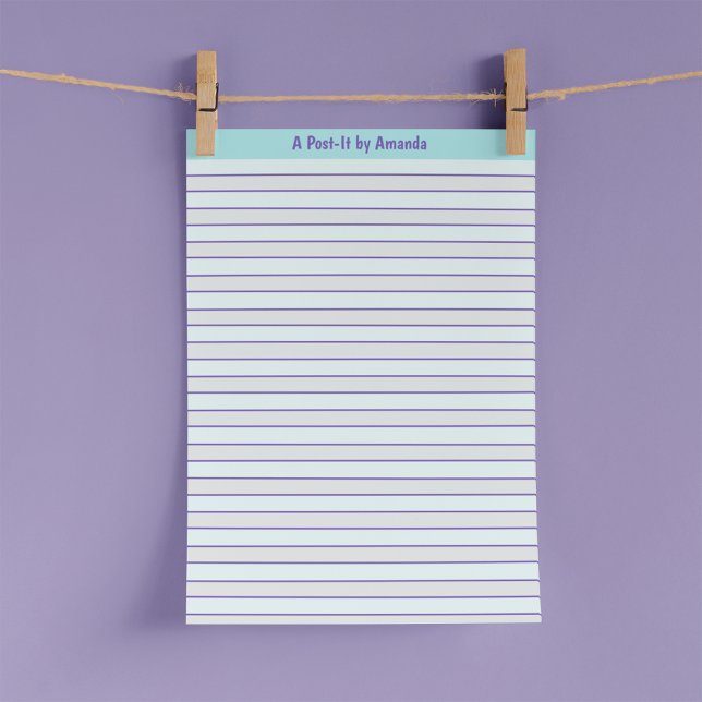 A par "Votre nom" Post-it® Notes Modèle (Créateur téléchargé)