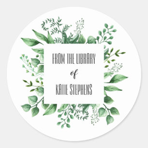 À Partir De La Bibliothèque Des Étiquettes De Livr