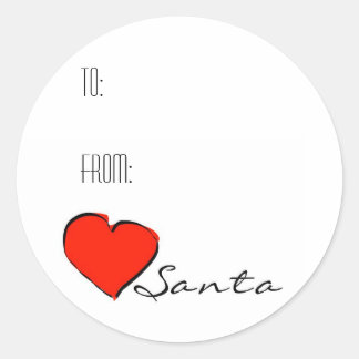À partir des autocollants de Père Noël