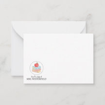 À partir du bureau de - Carte à note plate - Pour