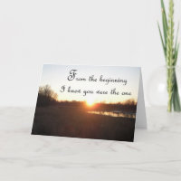 À partir du début - Carte Anniversaire pour mari