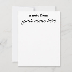 A personnalisé une note des cartes pour notes