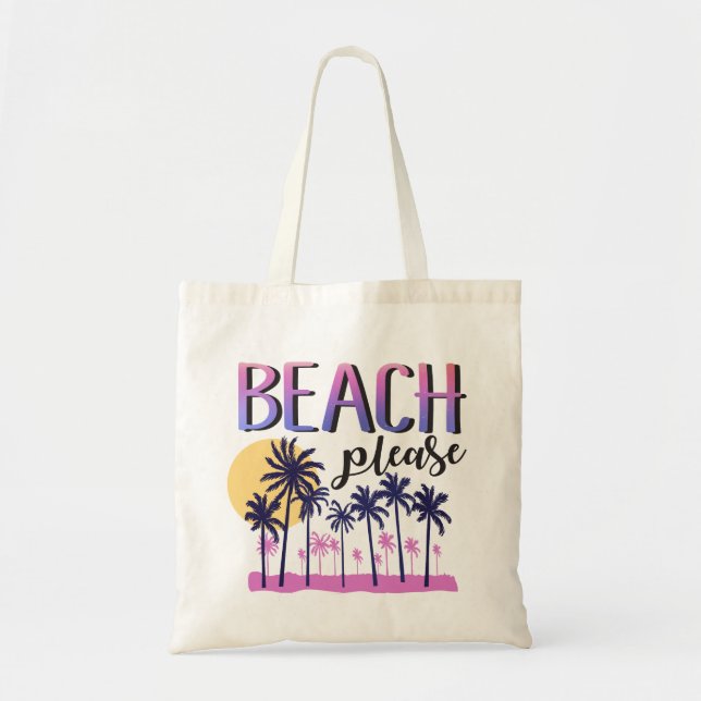 À plage sac fourre-tout svp (couleurs roses) (Devant)