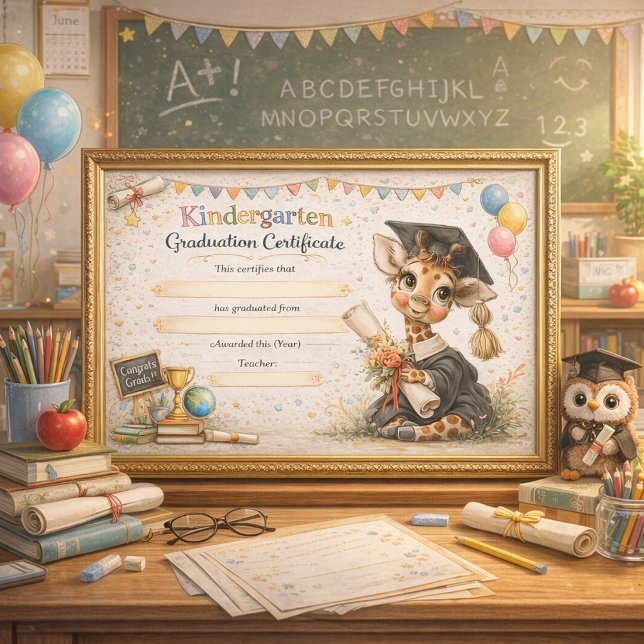 A Playful Giraffe Honoring Early Achievements (Créateur téléchargé)