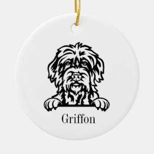 À poils durs Pointing Griffon ornement chien