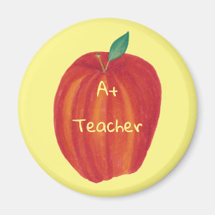 A+ Professeur d'aquarelle Apple Magnets