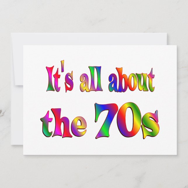 À propos de la les années 70 (Devant)