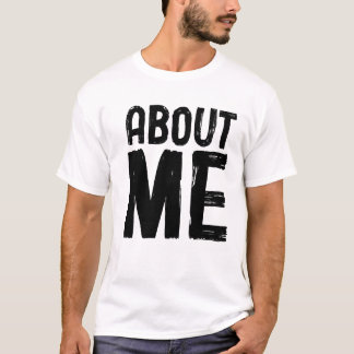 À propos de moi pour hommes T-shirt de base mascul