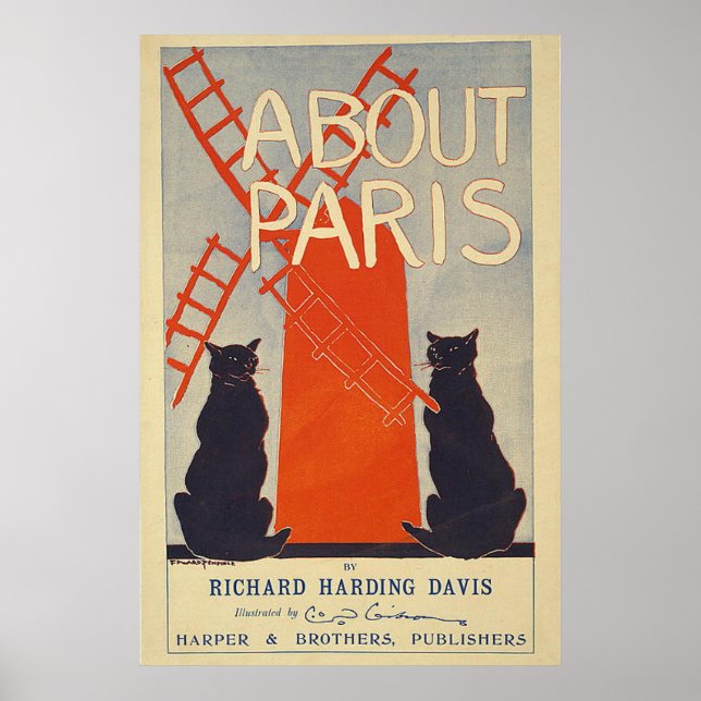 À propos de Paris Vintage French Travel Poster (Devant)