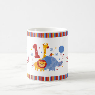 Ă?re tasse de coutume d'anniversaire de safari
