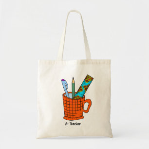 A + Sac fourre-tout enseignant   Cadeau d'apprécia