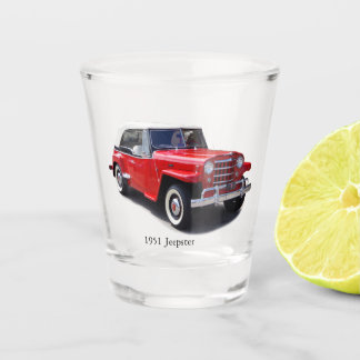 A Shot 1951 Jeepster haut de verre abattu