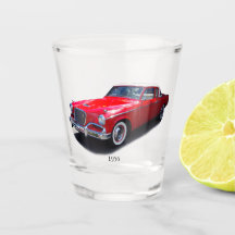1956 rouge classique verre photo