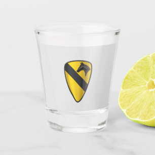 A Shot 1re division de cavalerie Verre de tir