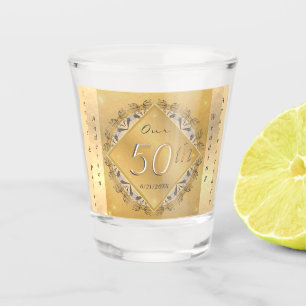 A Shot 50e anniversaire du Mariage Verre de tir