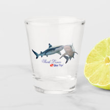 Amateurs de requins mignons Verre de tir