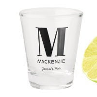 Ami de la pièce Monogramme Nom du verre de tir