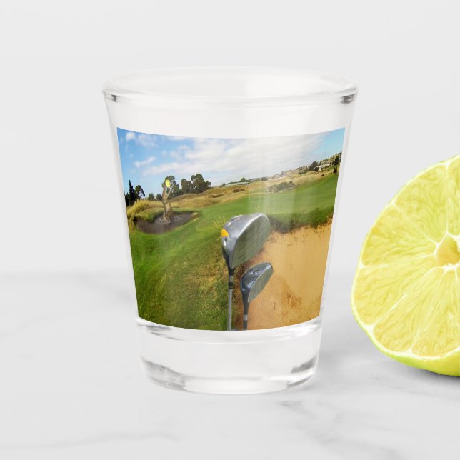 A Shot Amusant Conception De Golf Australien, Verre Brill (Devant)