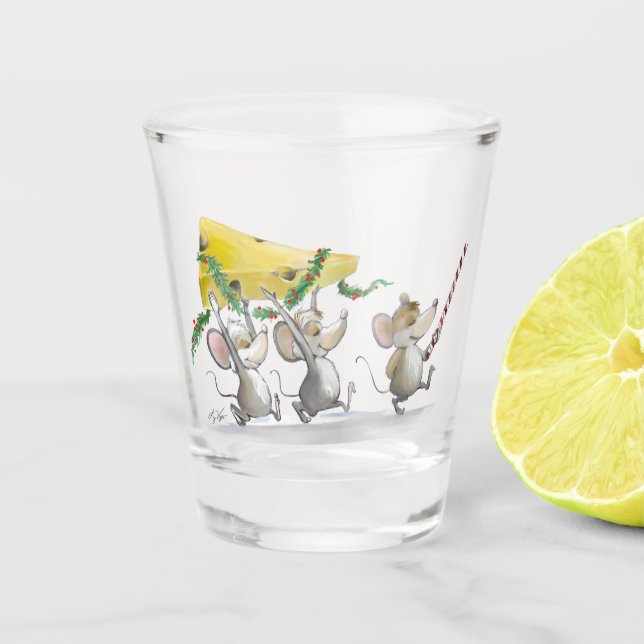 A Shot Apporter Dans Le Verre De Chomage De Noël (Devant)