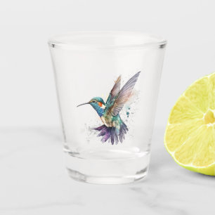 A Shot Aquarelle Verre de tir de colibri