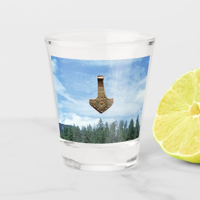 A Shot Arbres Gold Thor Hammer verre abattu (Devant)