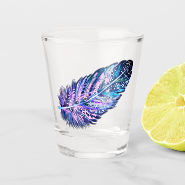 A Shot Beau Verre de prise de plume (Devant)