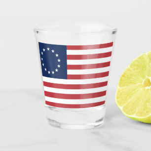 A Shot Betsy Ross Drapeau Design Verre de tir