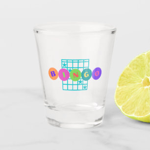 A Shot Bingo Couleurs Lumineuses Verre Tiré