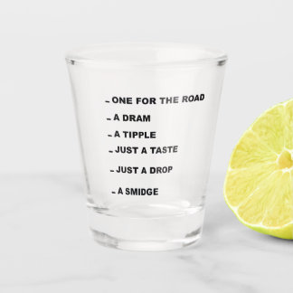 A Shot boisson amusante mesure verre
